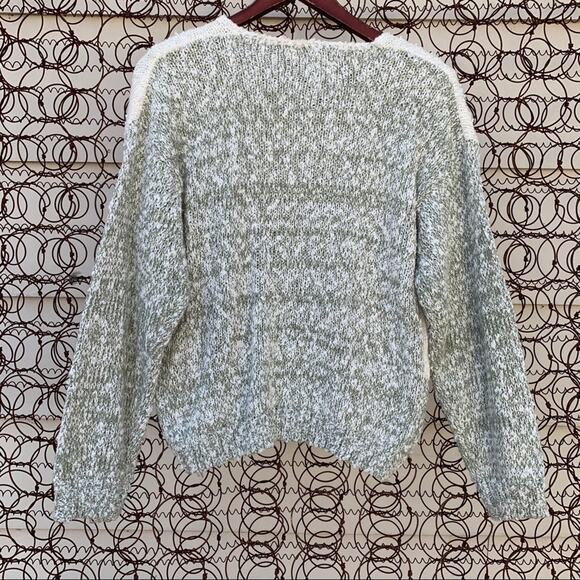 Vintage 90s rose appliqué chunky sweater - Picture 7 of 7